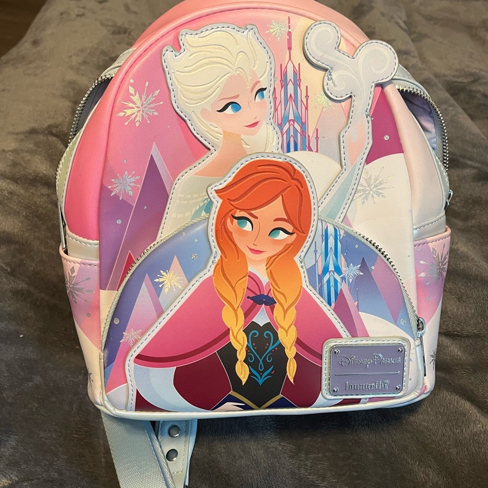 Disney Frozen Pink and White Kids Backpack